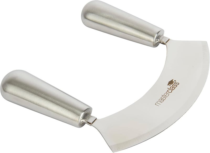 Master Class MasterClass Acero Stainless Carbon Steel Single-Blade Mezzaluna/Hachoir, 18 cm (7") - Image 2